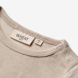 Wheat Wool  Woll-Langarmbody Plain | Baby Underwear/Bodies 3231 soft beige