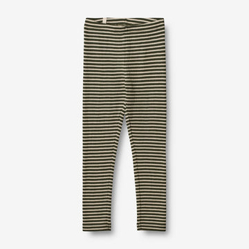 Wheat Wool  Woll-Leggings Leggings 4142 green stripe