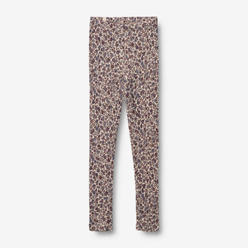 Wheat Wool  Woll-Leggings Leggings 1493 purple flowers