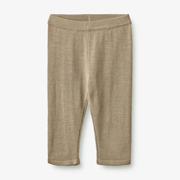 Wheat Main  Woll-Strick Hose Neel | Baby Trousers 3239 beige stone