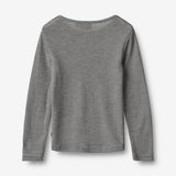 Wheat Wool Woll-T-Shirt L/S Alfie Jersey Tops and T-Shirts 1433 navy stripe