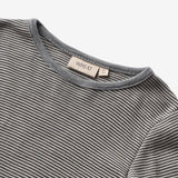 Wheat Wool Woll-T-Shirt L/S Alfie Jersey Tops and T-Shirts 1433 navy stripe