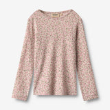 Wheat Main Woll-T-Shirt L/S Alfie T-Shirt 1359 pale lilac flowers