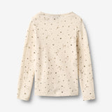 Wheat Main Woll-T-Shirt L/S Alfie T-Shirt 9732 eggshell stars
