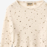 Wheat Main Woll-T-Shirt L/S Alfie T-Shirt 9732 eggshell stars
