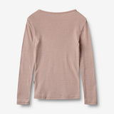 Wheat Wool Woll-T-Shirt L/S Alfie Alfie T-Shirt 1135 dry rose