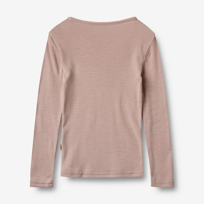 Wheat Wool Woll-T-Shirt L/S Alfie Alfie T-Shirt 1135 dry rose