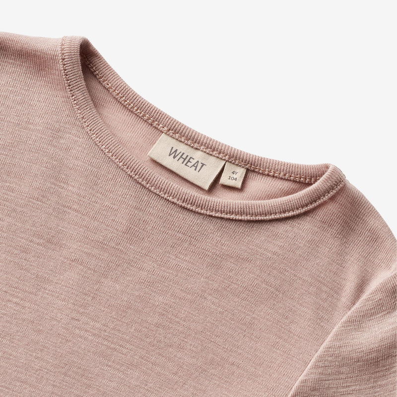 Wheat Wool Woll-T-Shirt L/S Alfie Alfie T-Shirt 1135 dry rose