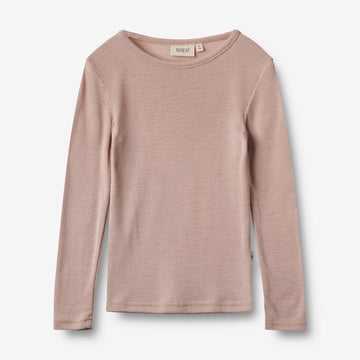 Wheat Wool Woll-T-Shirt L/S Alfie Alfie T-Shirt 1135 dry rose