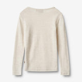 Wheat Wool Woll-T-Shirt L/S Alfie Alfie T-Shirt 1141 eggshell melange