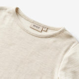 Wheat Wool Woll-T-Shirt L/S Alfie Alfie T-Shirt 1141 eggshell melange