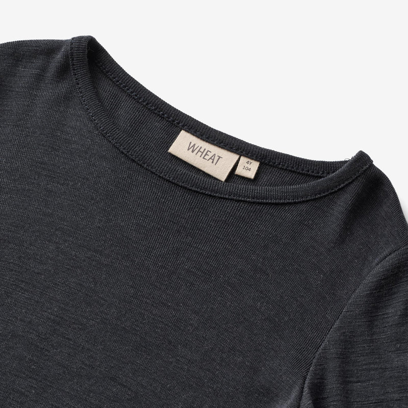 Wheat Wool Woll-T-Shirt L/S Alfie Alfie T-Shirt 1432 navy