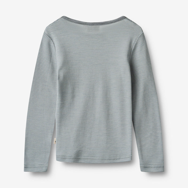 Wheat Wool Woll-T-Shirt L/S Alfie Alfie Jersey Tops and T-Shirts 1522 cloudy sky stripe