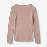 Wheat SMU Woll-T-Shirt L/S Alfie Alfie T-Shirt 1135 dry rose