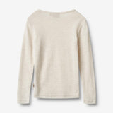 Wheat SMU Woll-T-Shirt L/S Alfie Alfie T-Shirt 1141 eggshell melange