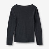 Wheat SMU Woll-T-Shirt L/S Alfie Alfie T-Shirt 1432 navy