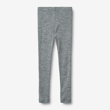 Wheat Wool Woll Leggings Agi Legging 0224 melange grey