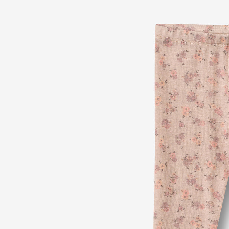 Wheat Wool Woll Leggings Agi Legging 1358 lilac flowers