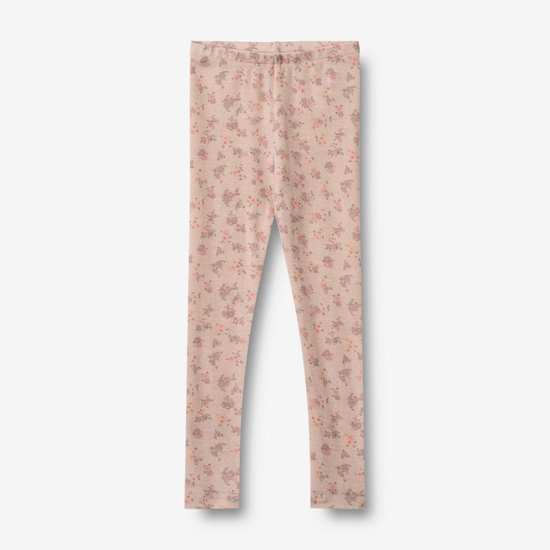 Wheat Wool Woll Leggings Agi Legging 1358 lilac flowers