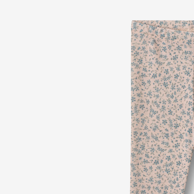 Wheat Wool Woll Leggings Agi Legging 1481 blue flowers