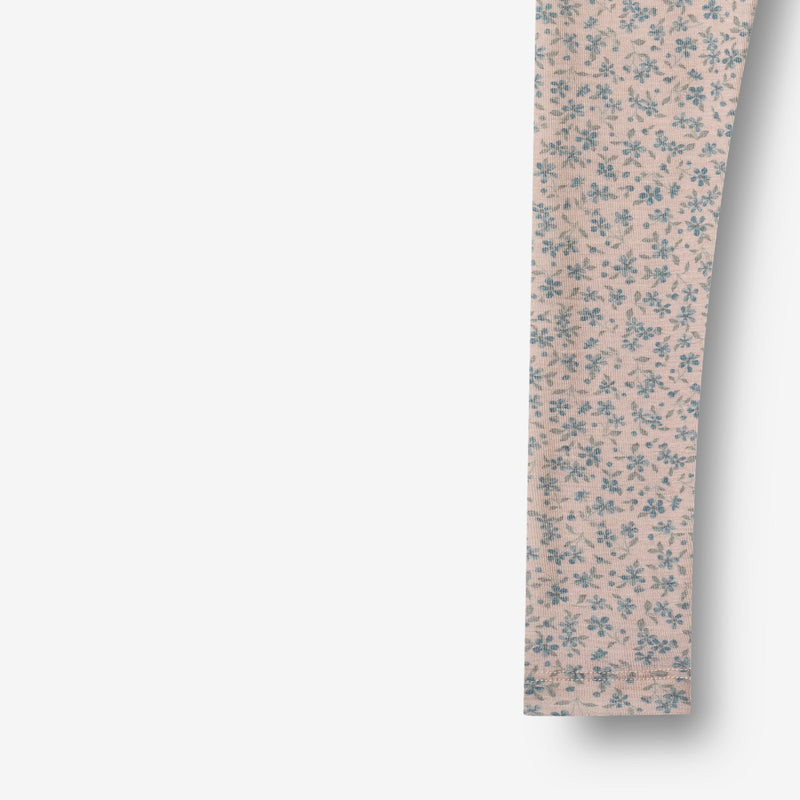 Wheat Wool Woll Leggings Agi Legging 1481 blue flowers