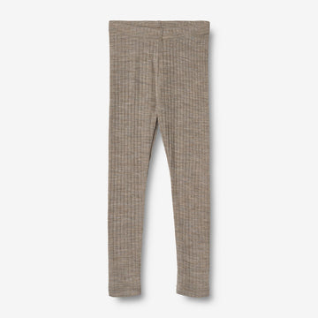 Wheat Wool Woll Leggings Agi Legging 3204 khaki melange