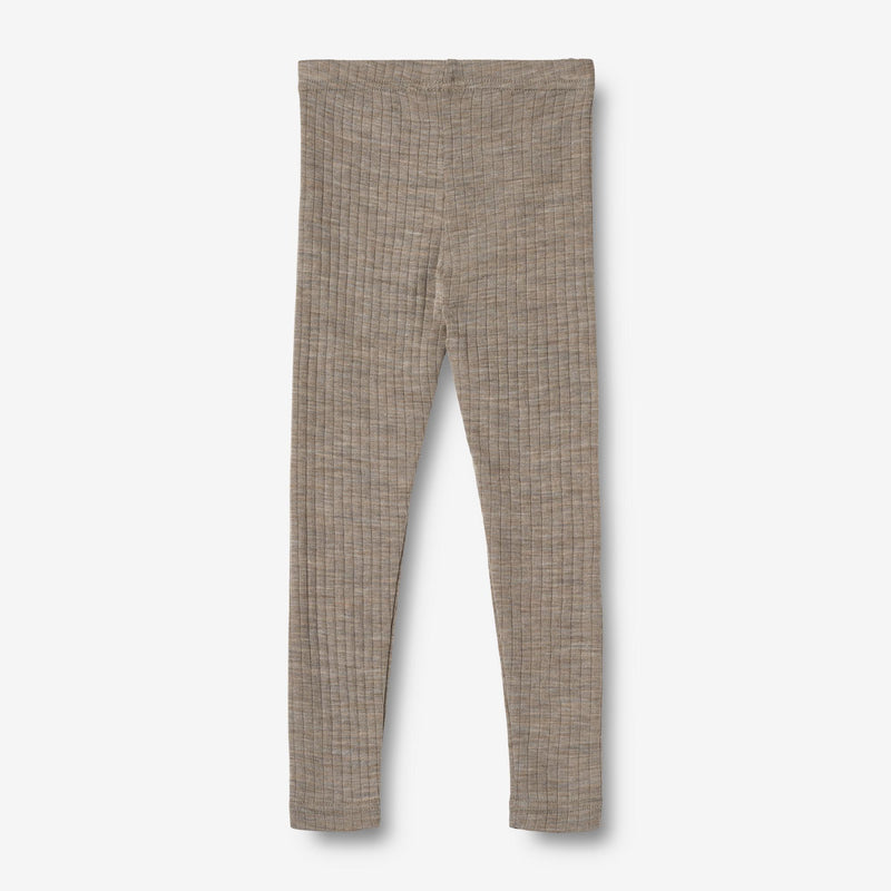 Wheat Wool Woll Leggings Agi Legging 3204 khaki melange