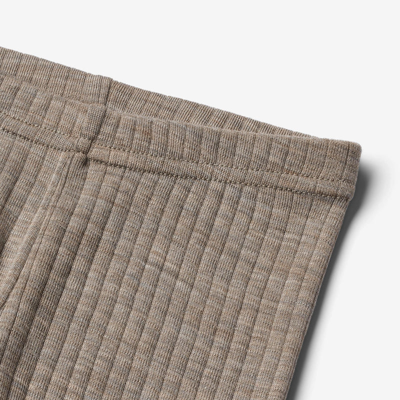 Wheat Wool Woll Leggings Agi Legging 3204 khaki melange