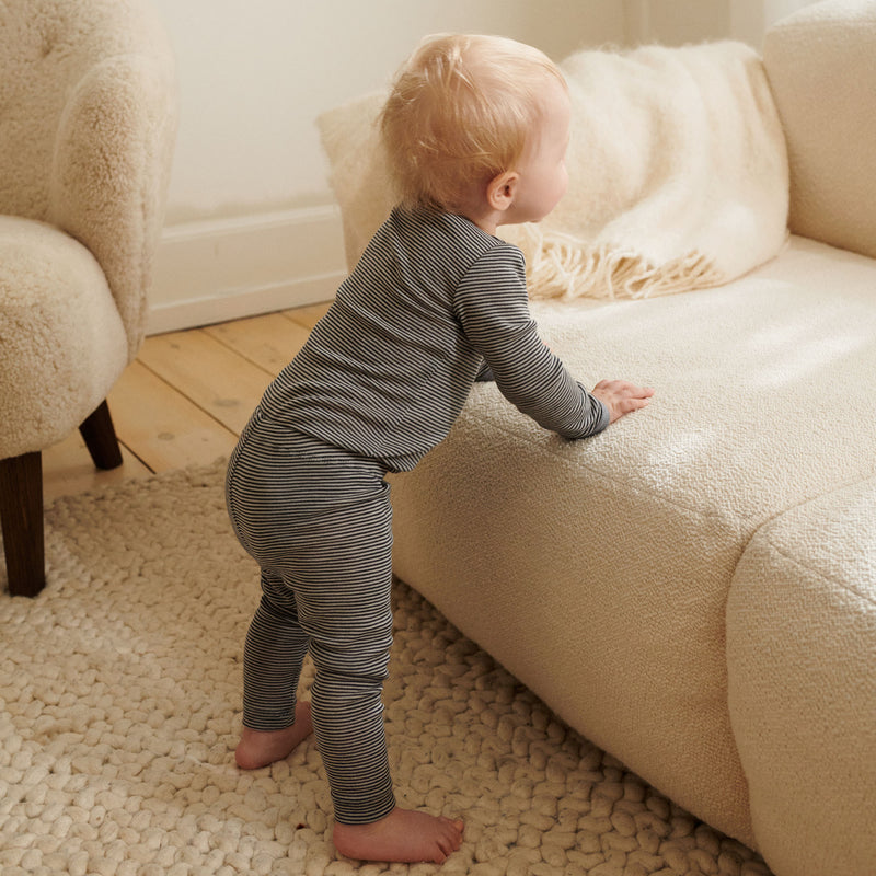 Wheat Wool Woll Leggings Agi | Baby Legging 1433 navy stripe