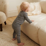 Wheat SMU Woll Leggings Agi | Baby Legging 1433 navy stripe