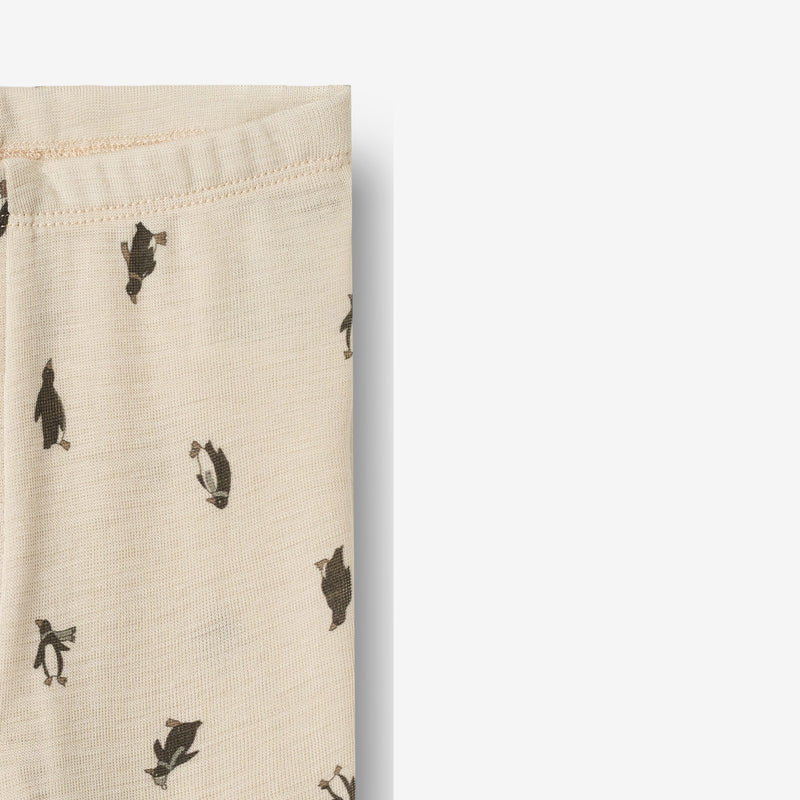 Wheat Wool Woll Leggings Agi | Baby Legging 9564 penguins