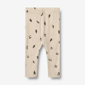 Wheat Wool Woll Leggings Agi | Baby Legging 9564 penguins