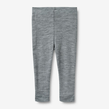 Wheat Wool Woll Leggings Agi | Baby Legging 0224 melange grey