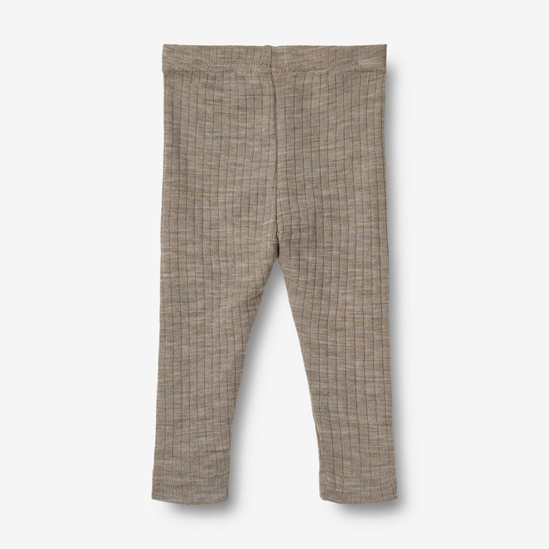 Wheat Wool Woll/Seide Leggings Agi | Baby Legging 3204 khaki melange