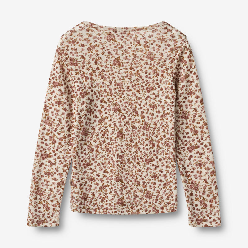 Wheat Wool Woll T-Shirt L/S Alfie Alfie Jersey Tops and T-Shirts 2475 rose flowers