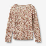 Wheat Wool Woll T-Shirt L/S Alfie Alfie Jersey Tops and T-Shirts 2475 rose flowers