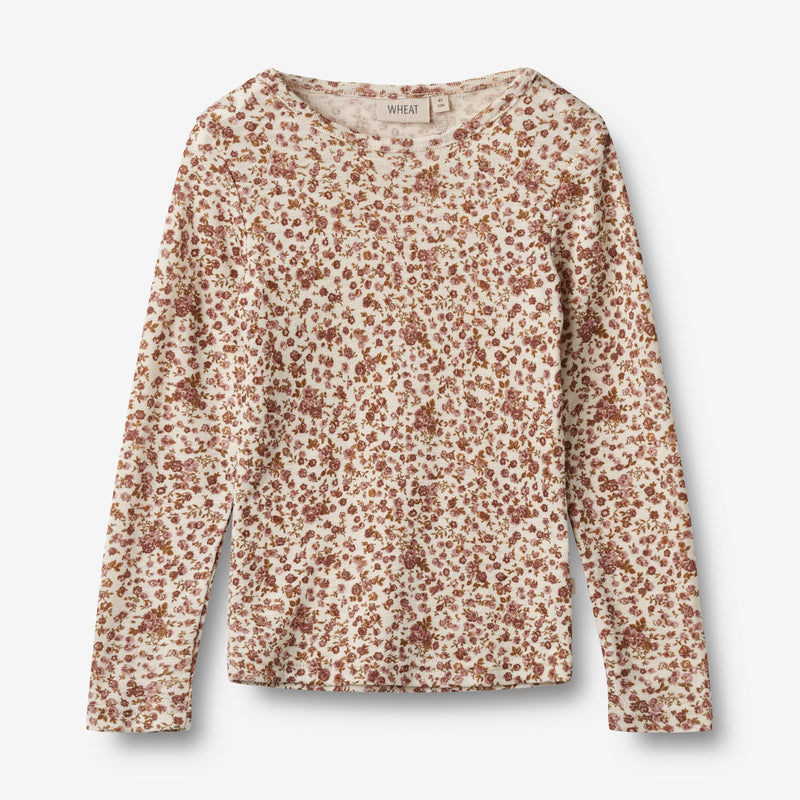 Wheat Wool Woll T-Shirt L/S Alfie Alfie Jersey Tops and T-Shirts 2475 rose flowers