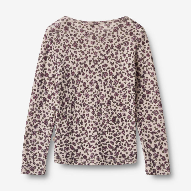 Wheat Wool Woll T-Shirt L/S Alfie Alfie Jersey Tops and T-Shirts 1114 autumn flowers