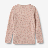 Wheat Wool Woll T-Shirt L/S Alfie Alfie Jersey Tops and T-Shirts 1358 lilac flowers