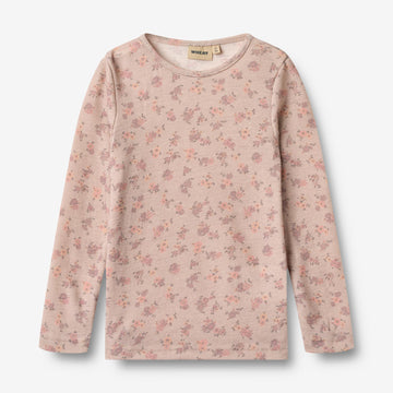 Wheat Wool Woll T-Shirt L/S Alfie Alfie Jersey Tops and T-Shirts 1358 lilac flowers