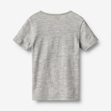 Wheat Main Woll T-Shirt S/S Seo T-Shirt 0224 melange grey