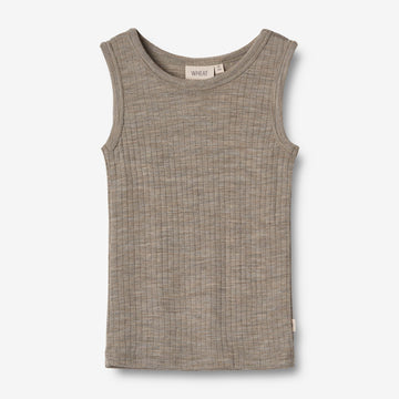 Wheat SMU Woll Unterhemd Iggy Jersey Tops and T-Shirts 3204 khaki melange