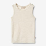 Wheat Wool Wolle-Singlet Iggy T-Shirt 1141 eggshell melange