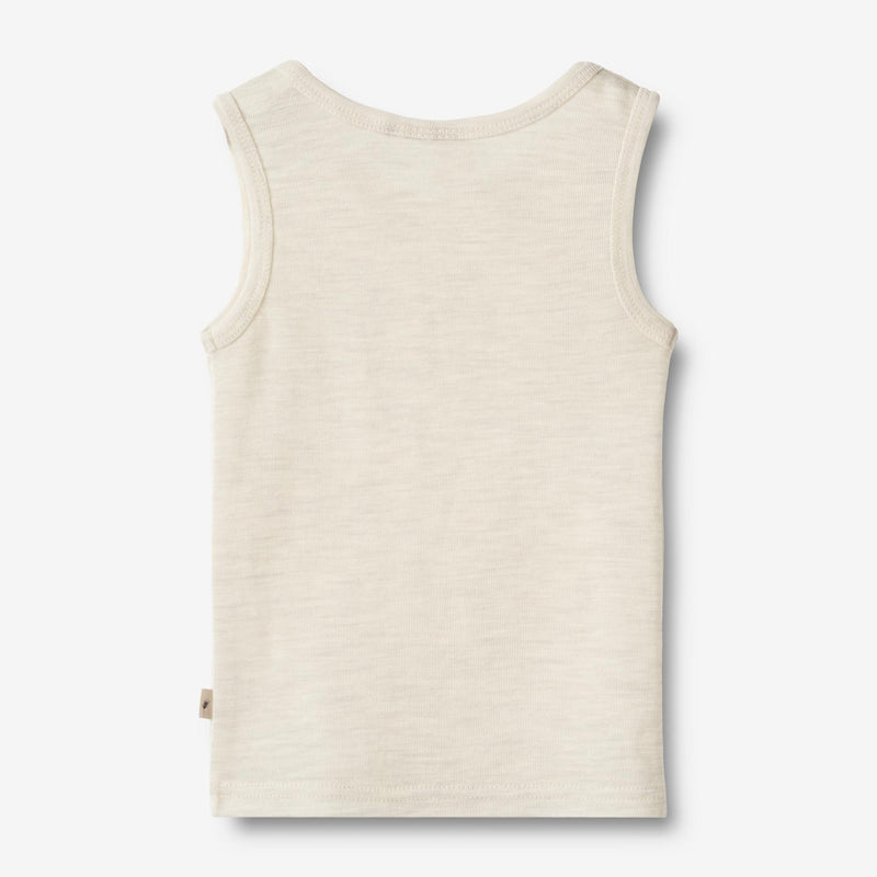 Wheat Wool Wolle-Singlet Iggy T-Shirt 1141 eggshell melange