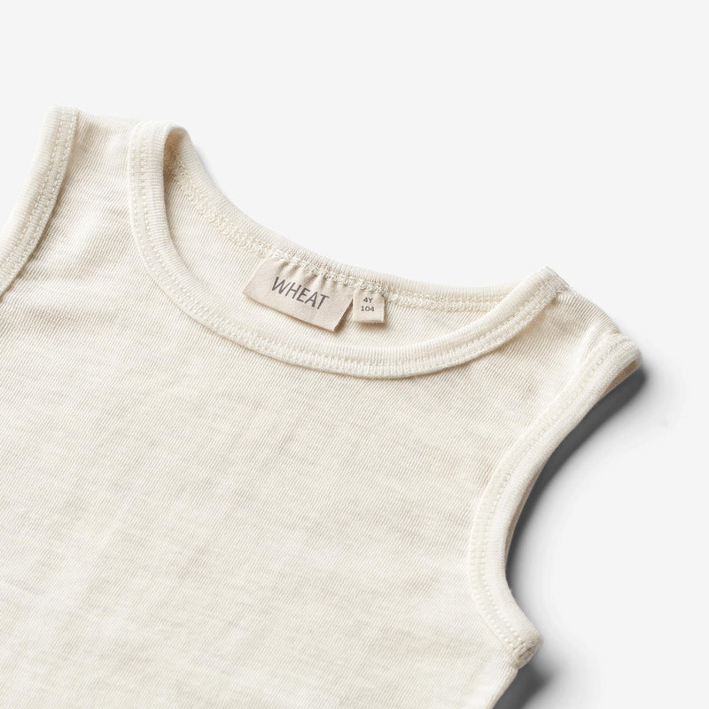 Wheat Wool Wolle-Singlet Iggy T-Shirt 1141 eggshell melange