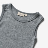Wheat SMU Wolle-Singlet Iggy T-Shirt 0224 melange grey