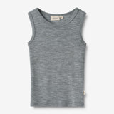 Wheat SMU Wolle-Singlet Iggy T-Shirt 0224 melange grey