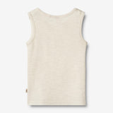 Wheat SMU Wolle-Singlet Iggy T-Shirt 1141 eggshell melange