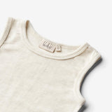 Wheat SMU Wolle-Singlet Iggy T-Shirt 1141 eggshell melange