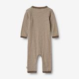 Wheat Main Wolle Jumpsuit L/S Haven Jumpsuit 9578 wood stripe